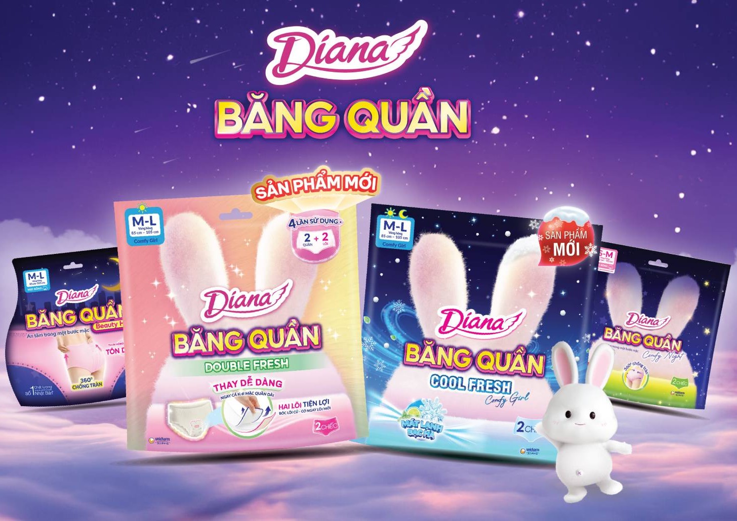 Sản phẩm ngành hàng Chăm sóc phụ nữ do VƯƠNG DŨNG phân phối